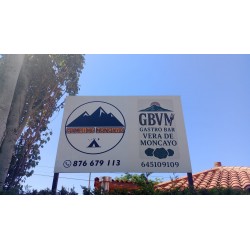 Cartel sobre Aluminio Composite Liso