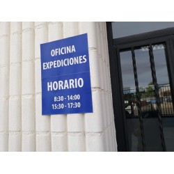 Cartel sobre Aluminio Composite Liso