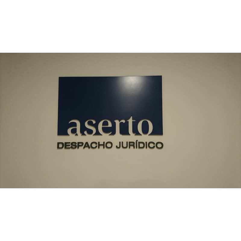 Letras Corpóreas en aluminio composite sin luz