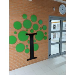 Letras Corpóreas en aluminio composite sin luz