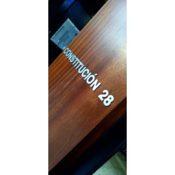 Letras Corpóreas en aluminio composite sin luz